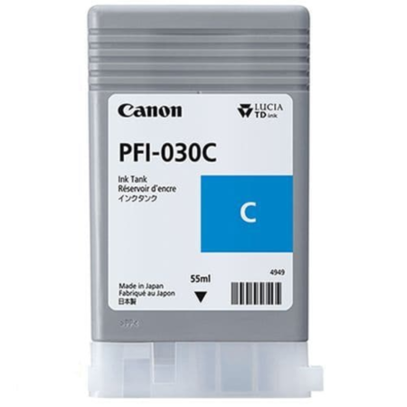 Витратні матеріали для друкувальних пристроїв CANON PFI-030 Cyan (55ml) (3490C001AA)