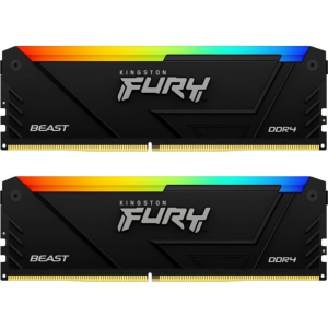 модуль пам'яті 64Gb DDR4 3200MHz Fury Beast RGB 2x 32 KF432C16BB2AK2/64. Photo 2