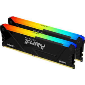 модуль пам'яті 64Gb DDR4 3200MHz Fury Beast RGB 2x 32 KF432C16BB2AK2/64