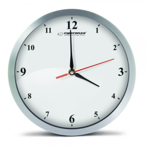Настінний годинник Wall Clock Detroit White, алюмі нієва рамка та циферблат, діамерт 30 см EHC009W CLOCK DETROIT WHITE