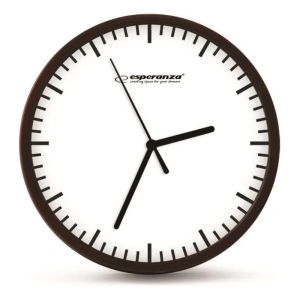 Настінний годинник Wall Clock Budapest White, плас тикова рамка та циферблат, діаметр 20 см EHC010W CLOCK BUDAPEST  WHITE