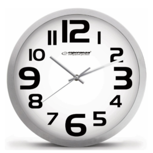 Настінний годинник Wall Clock Zurich White, алюмін ієва рамка та циферблат, 3D цифри, діаметр 25 см EHC013W CLOCK ZURICH WHITE