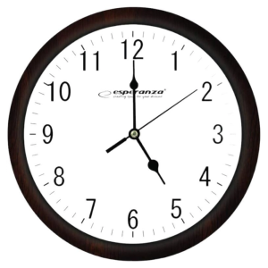 Настінний годинник Wall Clock Los Angeles White, п ластикова рамка та циферблат, діаметр 30 см EHC015W CLOCK LOS ANGELES WH