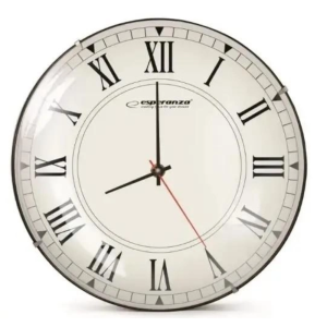 Настінний годинник Wall Clock San Roma, художній д изайн, діаметр 30 см EHC018R WALL CLOCK ROMA