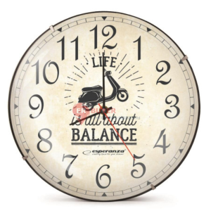 Настінний годинник Wall Clock San Seattle, художні й дизайн, діаметр 30 см EHC018S WALL CLOCK SEATTLE