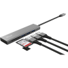 Концентратор, HUB TRUST Halyx Fast USB-C Hub & reader (24191)
