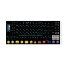 Наклейка на клавіатуру SampleZone непрозора чорна,  біло-синя (SZ-BK-BS)  SZ-BK-BS. Photo 1