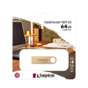 Флеш пам'ять 64GB 220MB/s Metal USB 3.2 Gen 1 Data Traveler SE9 G3 DTSE9G3/64GB. Photo 3