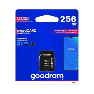 Карта пам'яті 256GB microCARD SDXC cl10 UHS-I  100R/10W U1 + adapter M1AA-2560R12. Photo 2 Карта пам'яті 256GB microCARD SDXC cl10 UHS-I  100R/10W U1 + adapter M1AA-2560R12. Photo 2