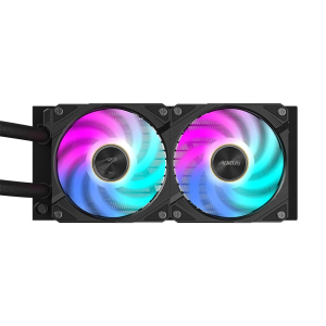 Кулер All-in-one Liquid Cooler with LCD Display 2x 120mm RGB FAN 60x60 color LCD AORUS WATERFORCE X II 240. Photo 3