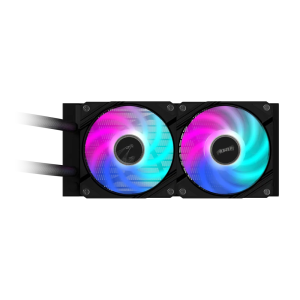 Кулер All-in-one Liquid Cooler 2x120mm RGB FAN 12. 8~36.9 dBA AORUS WATERFORCE II 240. Photo 3