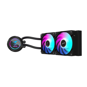 Кулер All-in-one Liquid Cooler 2x120mm RGB FAN 12. 8~36.9 dBA AORUS WATERFORCE II 240. Photo 2