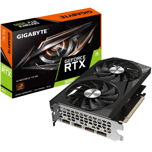 Відеокарта nVIDIA RTX 3050 8GB DDR6 128Bit Core:17 77MHz GV-N3050WF2V2-8GD