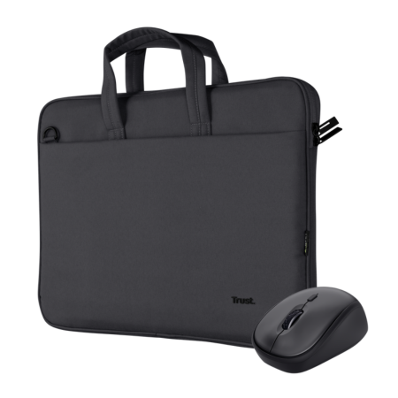 Сумка, рюкзак для ноутбуків TRUST Bologna Bag & Mouse Set black (24988)