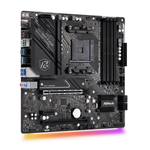 Mатеринська плата sAM4 AMD B550 HDMI/DP 2xM.2 4xDD R5 2.5GbE LAN mATX B550M PG RIPTIDE. Photo 2