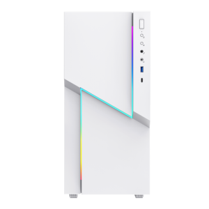 Корпус комп'ютерний Midi Tower без блока живлення  E-ATX(282*305mm),ATX,M-ATX,ITX ZORRO COC White. Photo 2