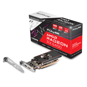 Відеокарта AMD RX 6400 PULSE GAMING 4GB GDDR6 HDMI / DP LP LITE RX 6400 GAMING 4GB GDDR6 HDMI