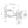 Кріплення для візуальної системи BRATECK KMA28-223L (KMA28-223L)
