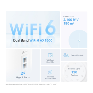 Домашня Mesh Wi-Fi система Tp-Link, Deco X10(3-pac k) Deco X10(3-pack). Photo 3