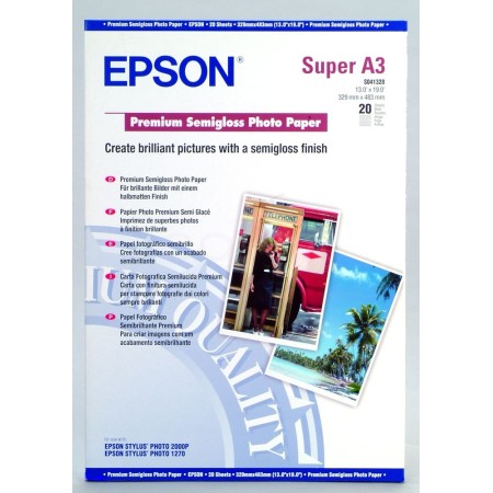 Папір EPSON A3+ Premium Semigl.Paper(20sh) (C13S041328)