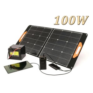 ETFE 100 Вт. Портативна сонячна батарея LiFeR, Станція, Панель для заряджання телефона. Сонячна панель 12 вольтів